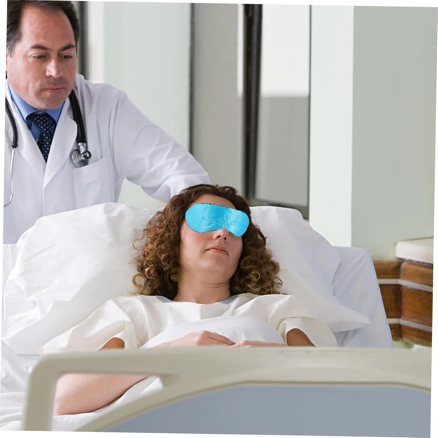GALPADA 1pc Steaming Eye Mask Comfortable Eye Patches for Sleep Practical Blindfold for Travel Yoga and Enhanced Shading Effect Soft Material Blue