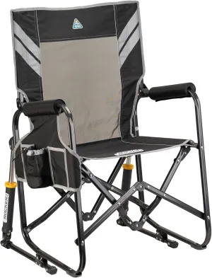 GCI Outdoor Stowaway Rocker - Varsity Black/Gray