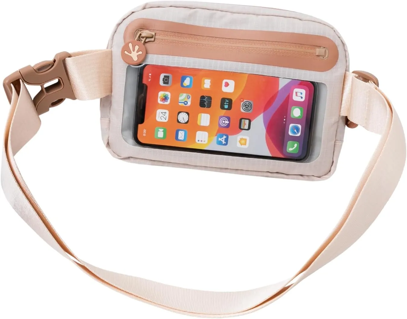 geckobrands Waterproof Belt Bag – Water-Resistant Gear Organizer with Phone Window & Adjustable Strap