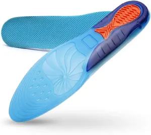 Gel Insoles Top Breathable Comfortable Silicone Inserts Deodorant Shock Absorption Shoe Insoles Sport Inserts(Small)