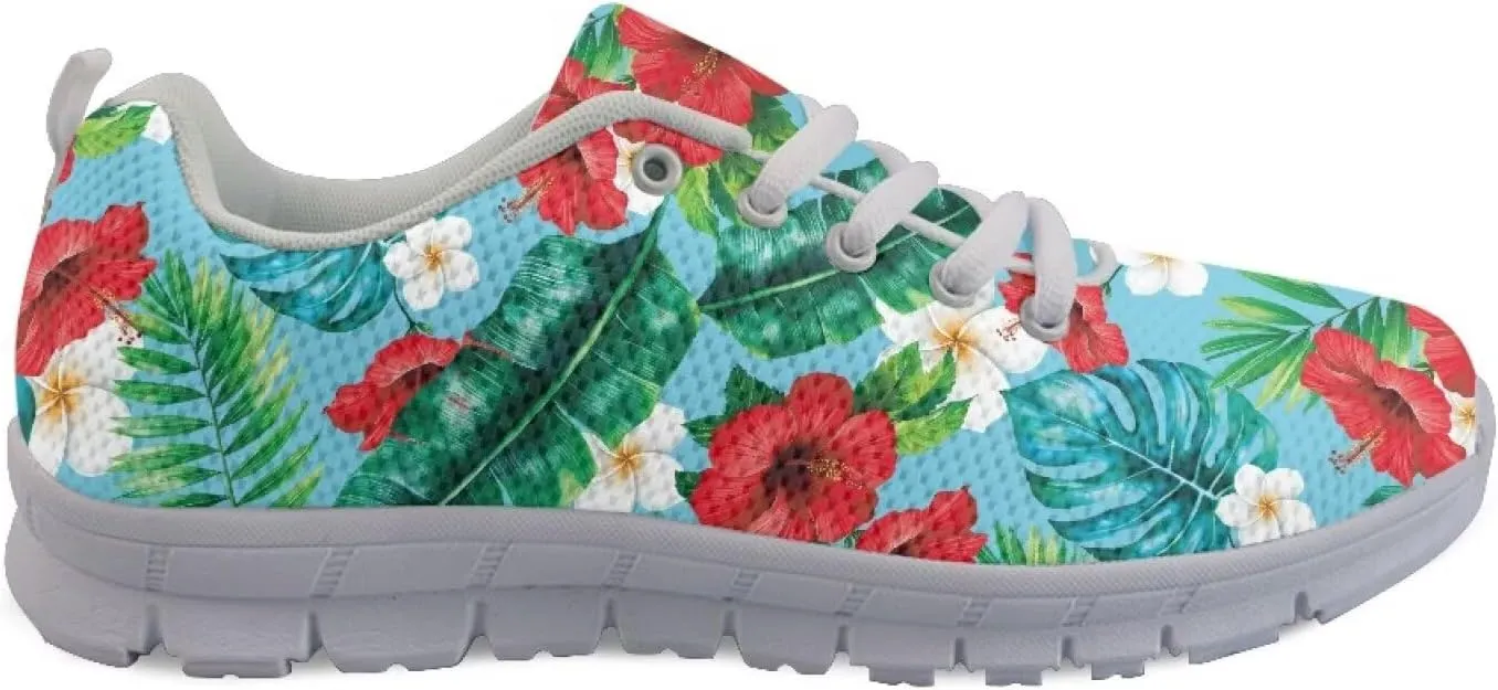 GIFTPUZZ Men's Sneakers Tropical Women's Athletic Shoes Men's Shoes Breathable Sneakers with Breathable Mesh
