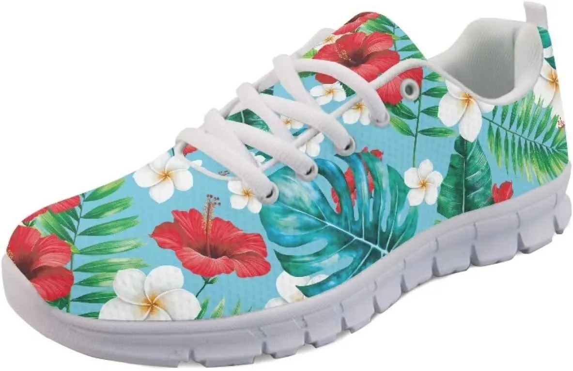 GIFTPUZZ Men's Sneakers Tropical Women's Athletic Shoes Men's Shoes Breathable Sneakers with Breathable Mesh