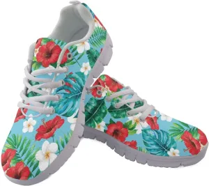 GIFTPUZZ Men's Sneakers Tropical Women's Athletic Shoes Men's Shoes Breathable Sneakers with Breathable Mesh