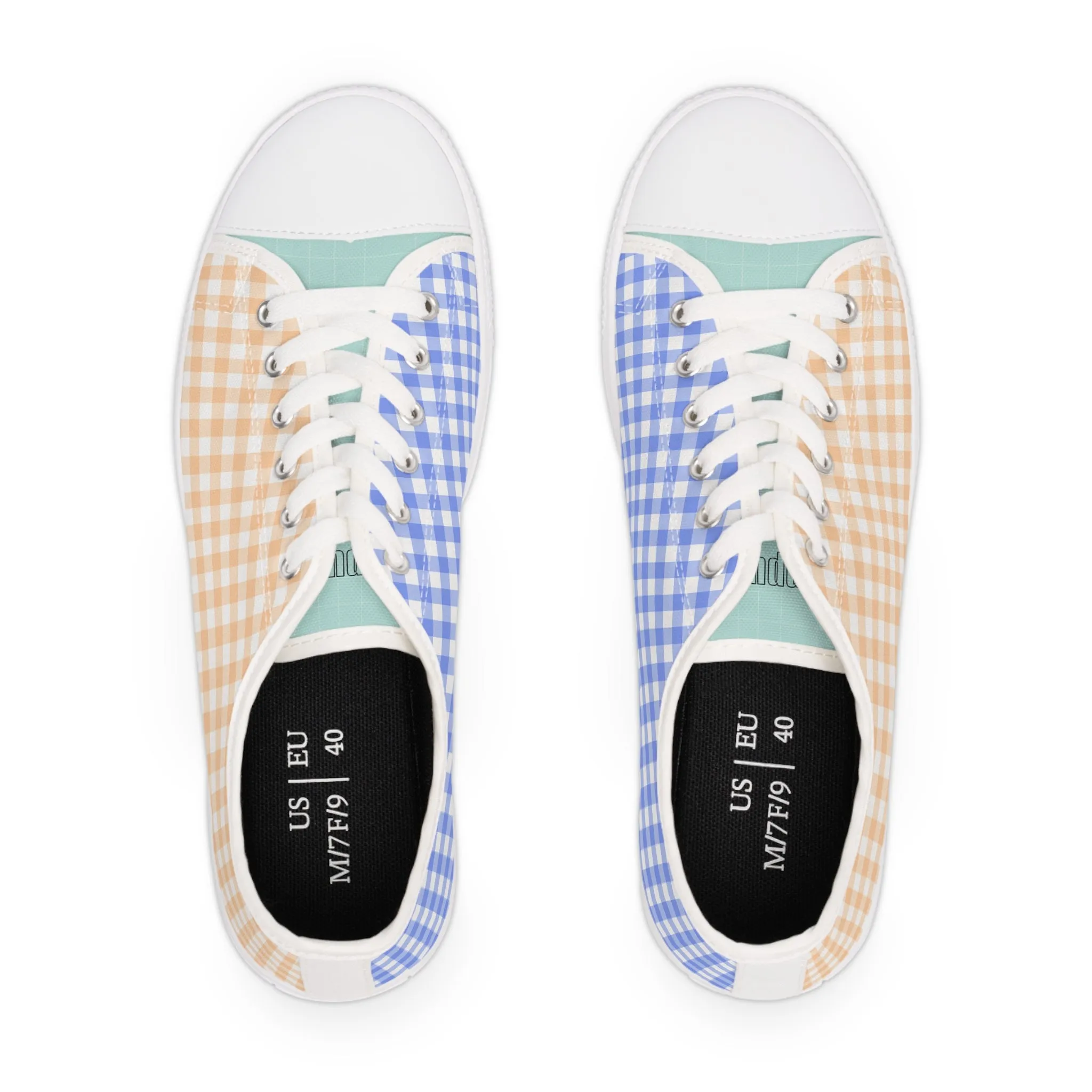 Gingham Peach and Blue (Women)