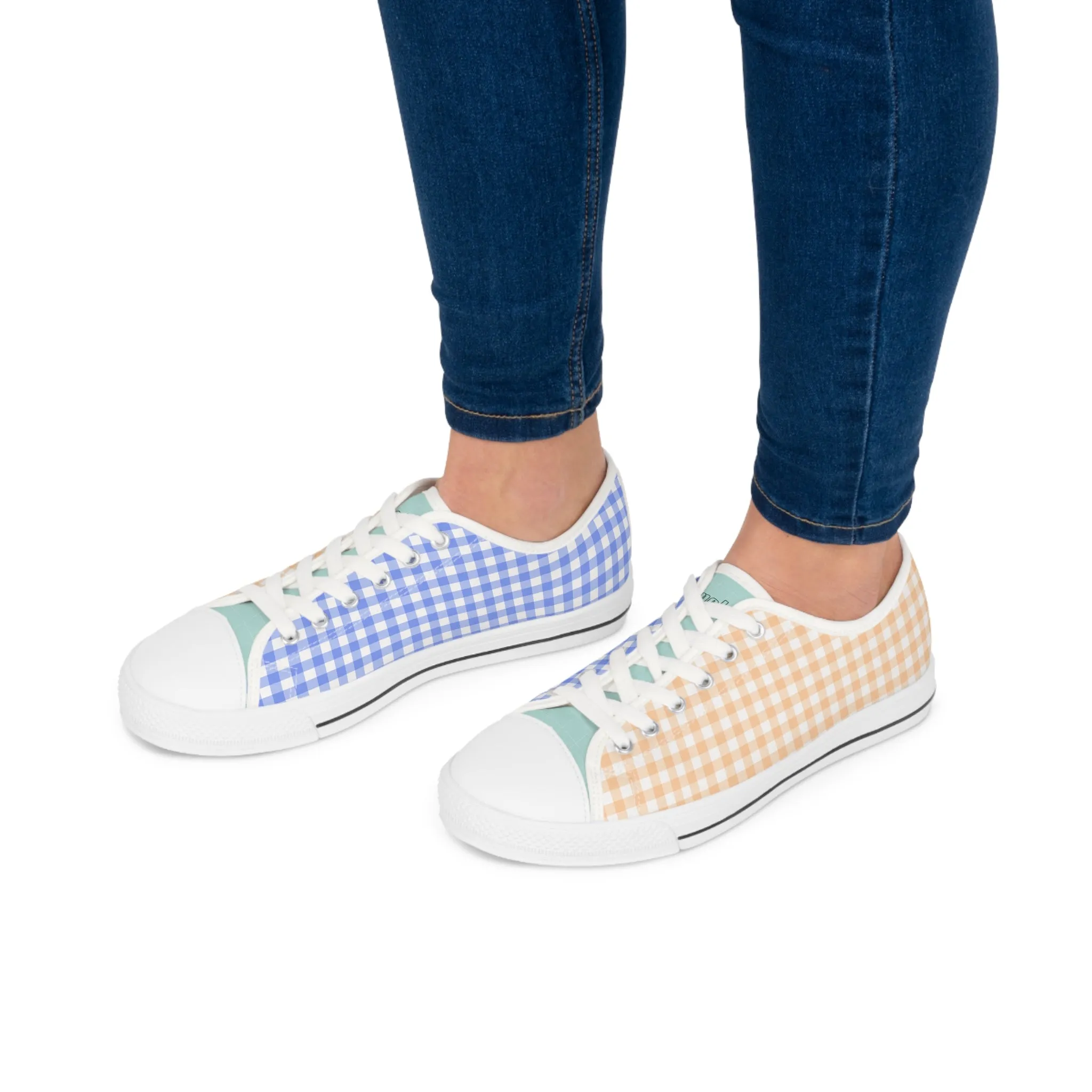 Gingham Peach and Blue (Women)