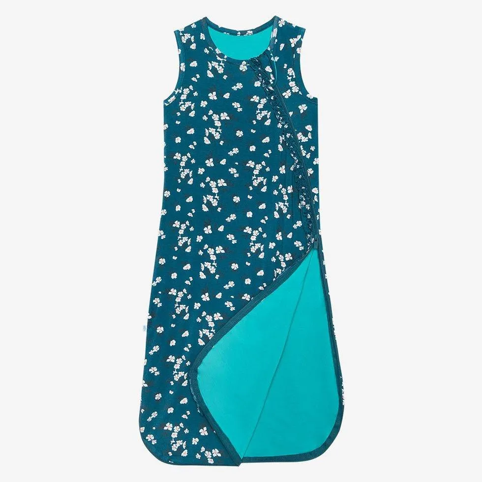 Girl's Bamboo Ruffled Sleeveless Sleeping Bag, TOG 2.5 - Adriana (Floral)