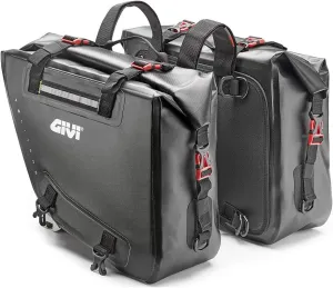 Givi GRT718 Pair Waterproof Saddlebags for Adventure Motorcycles Dual Sport Enduro 15 Liters