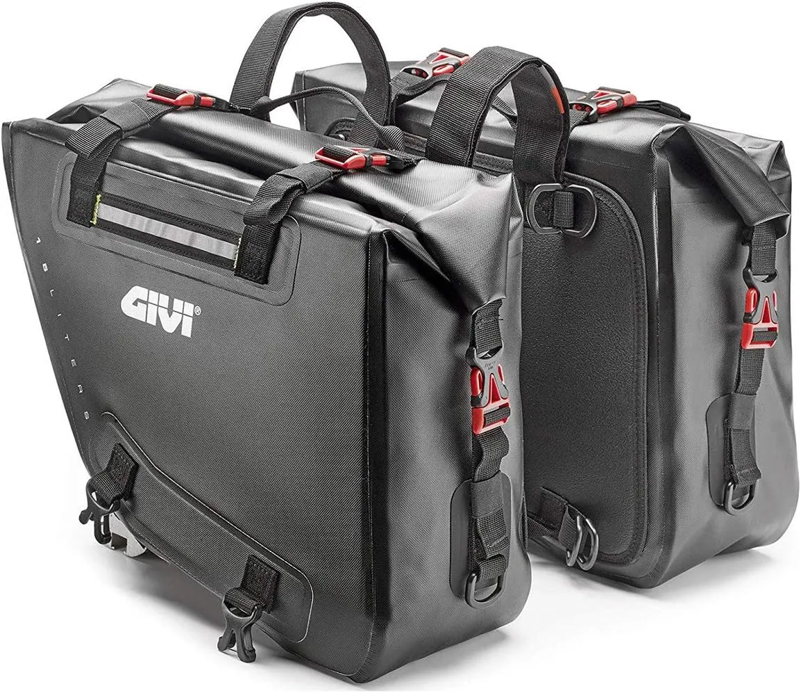 Givi GRT718 Pair Waterproof Saddlebags for Adventure Motorcycles Dual Sport Enduro 15 Liters