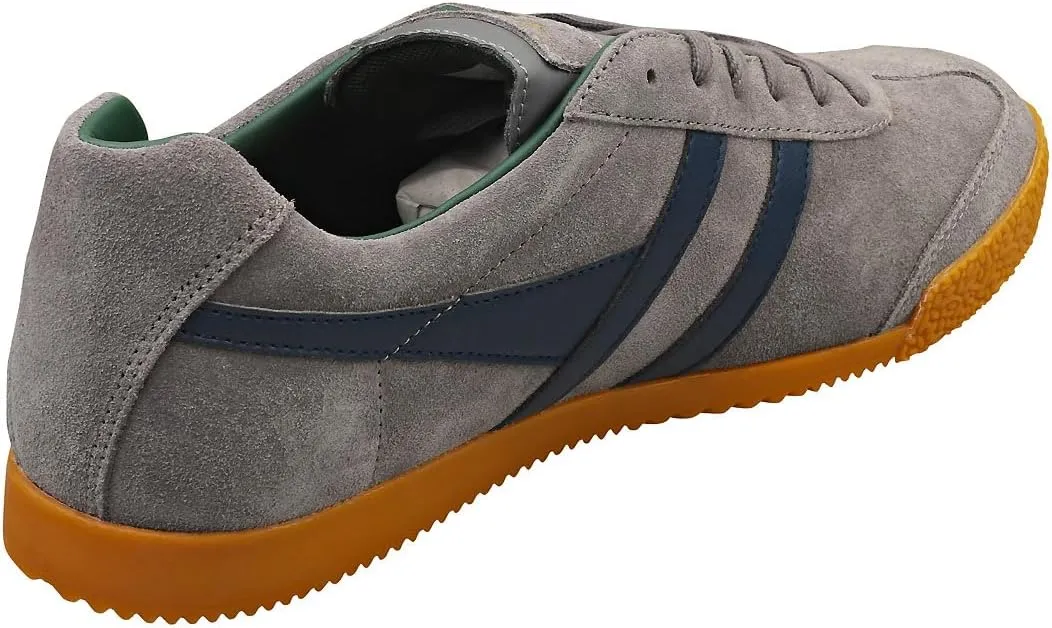 Gola Harrier Mens Casual Trainers in Ash Navy Green