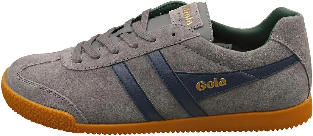 Gola Harrier Mens Casual Trainers in Ash Navy Green