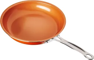 Gotham Steel 1323 Ceramic and Titanium Nonstick 10.25" Fry Pans in Orange