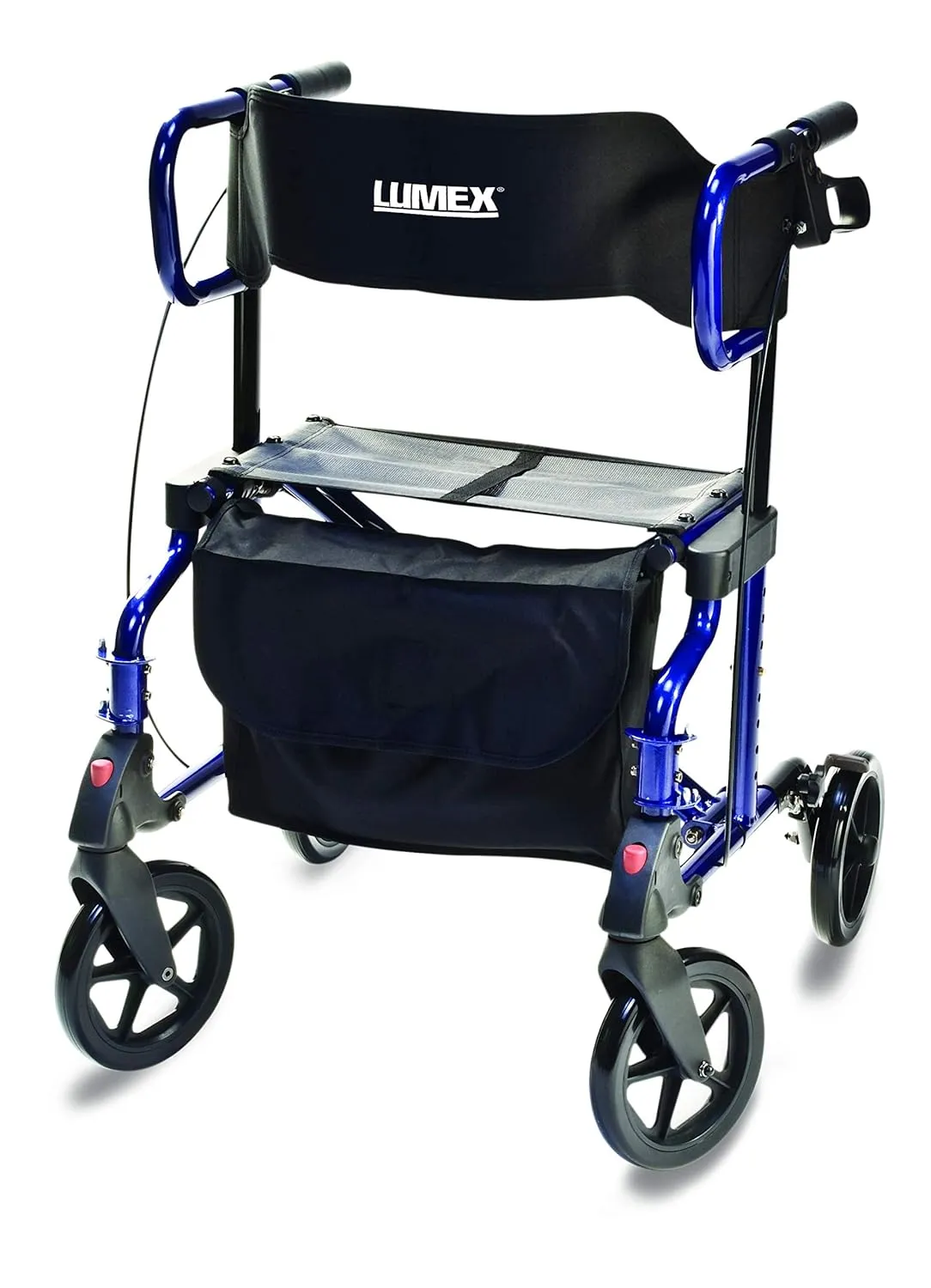 Graham-Field Lumex HybridLX Rollator & Transport Chair, Majestic Blue, LX1000B