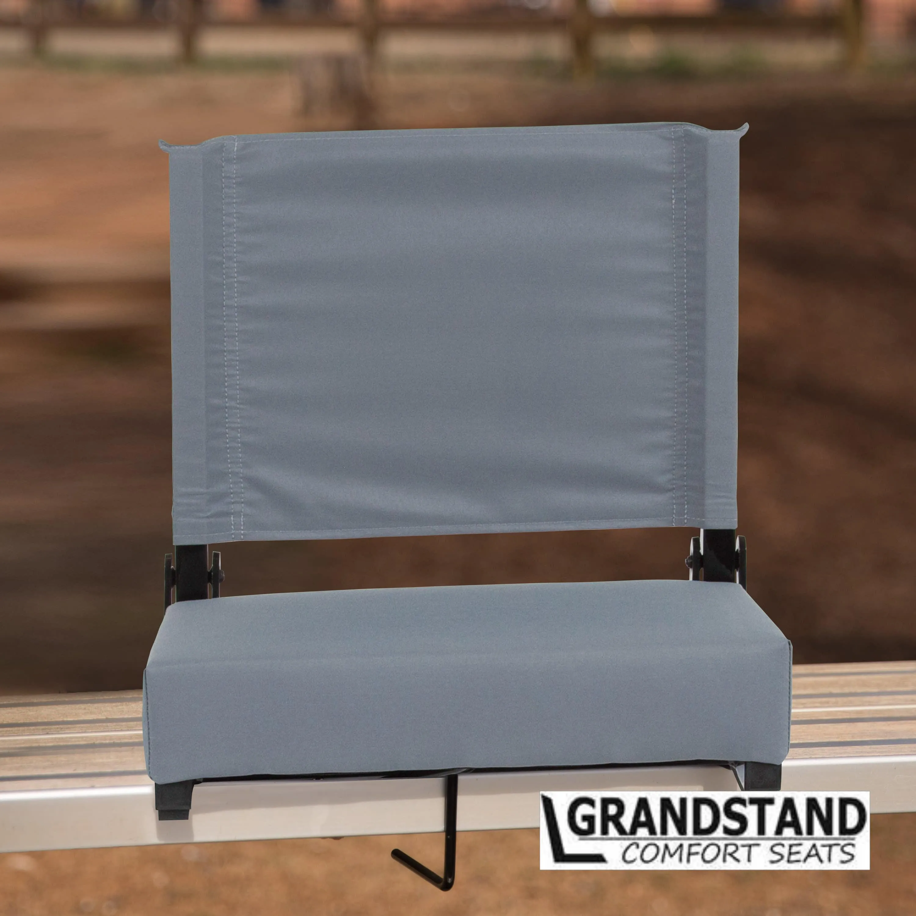 Grandstand Comfort Seats by Flash - 500 lb. Rated Lightweight Stadium Chair with Handle & Ultra-Padded Seat