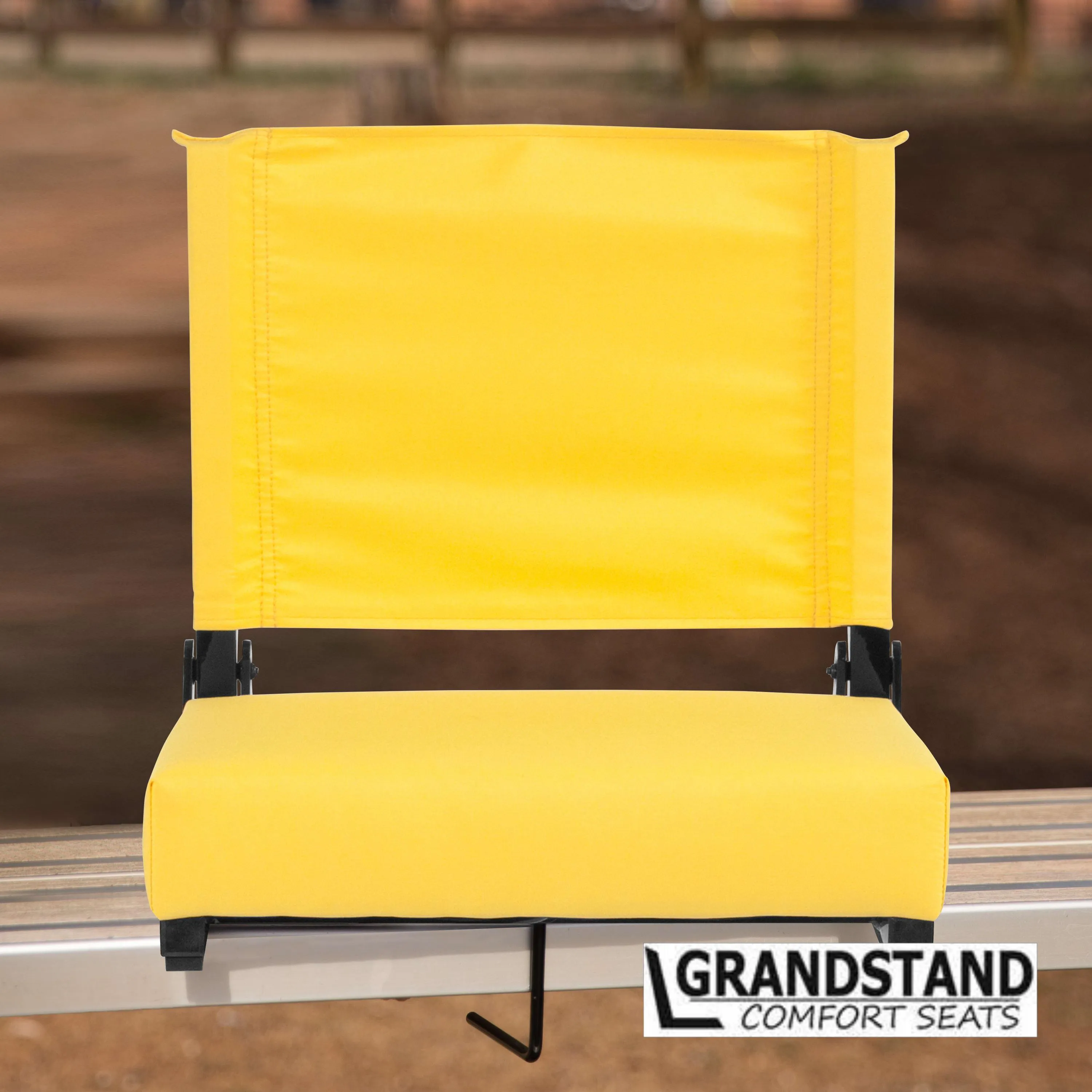 Grandstand Comfort Seats by Flash - 500 lb. Rated Lightweight Stadium Chair with Handle & Ultra-Padded Seat