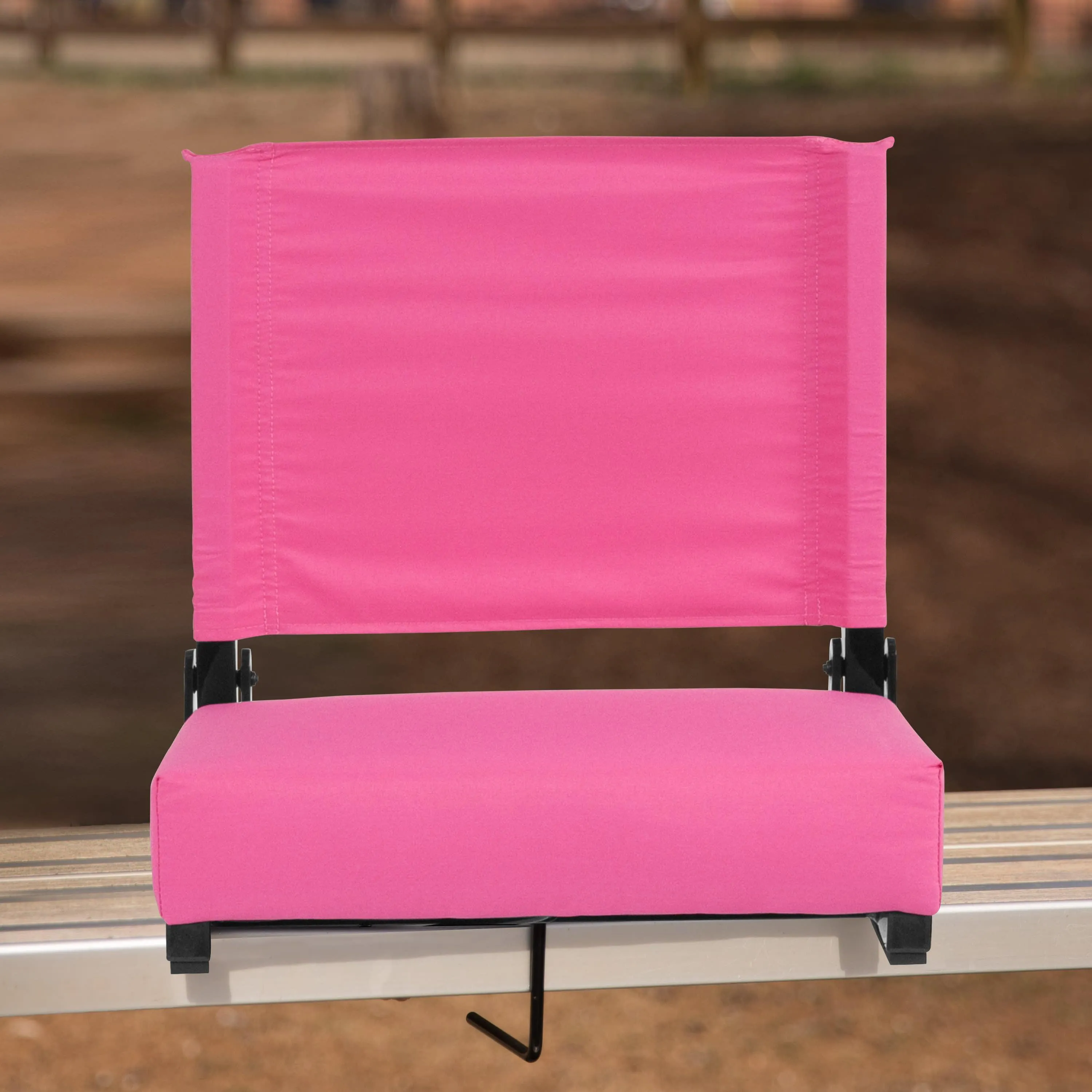 Grandstand Comfort Seats by Flash - 500 lb. Rated Lightweight Stadium Chair with Handle & Ultra-Padded Seat