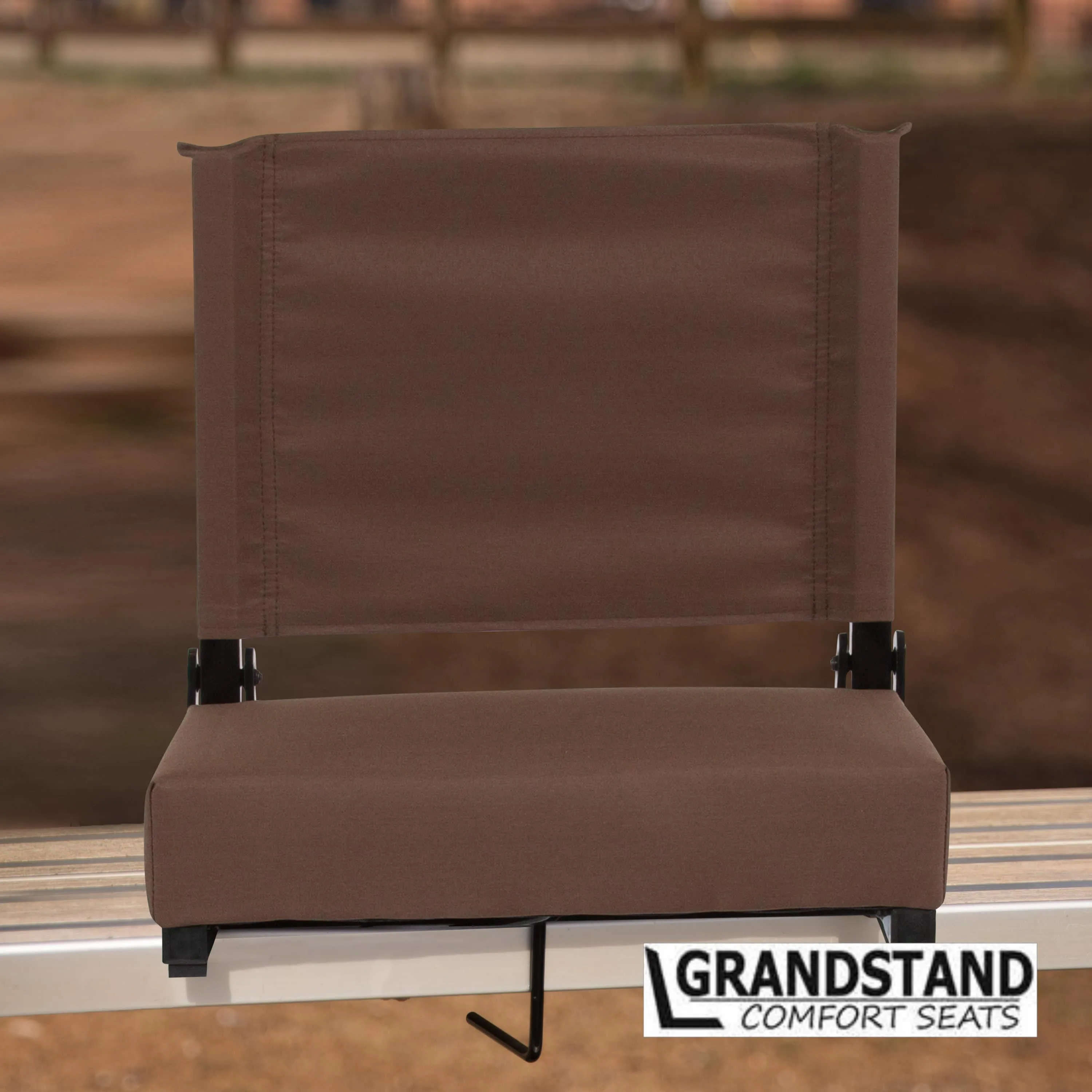 Grandstand Comfort Seats by Flash - 500 lb. Rated Lightweight Stadium Chair with Handle & Ultra-Padded Seat