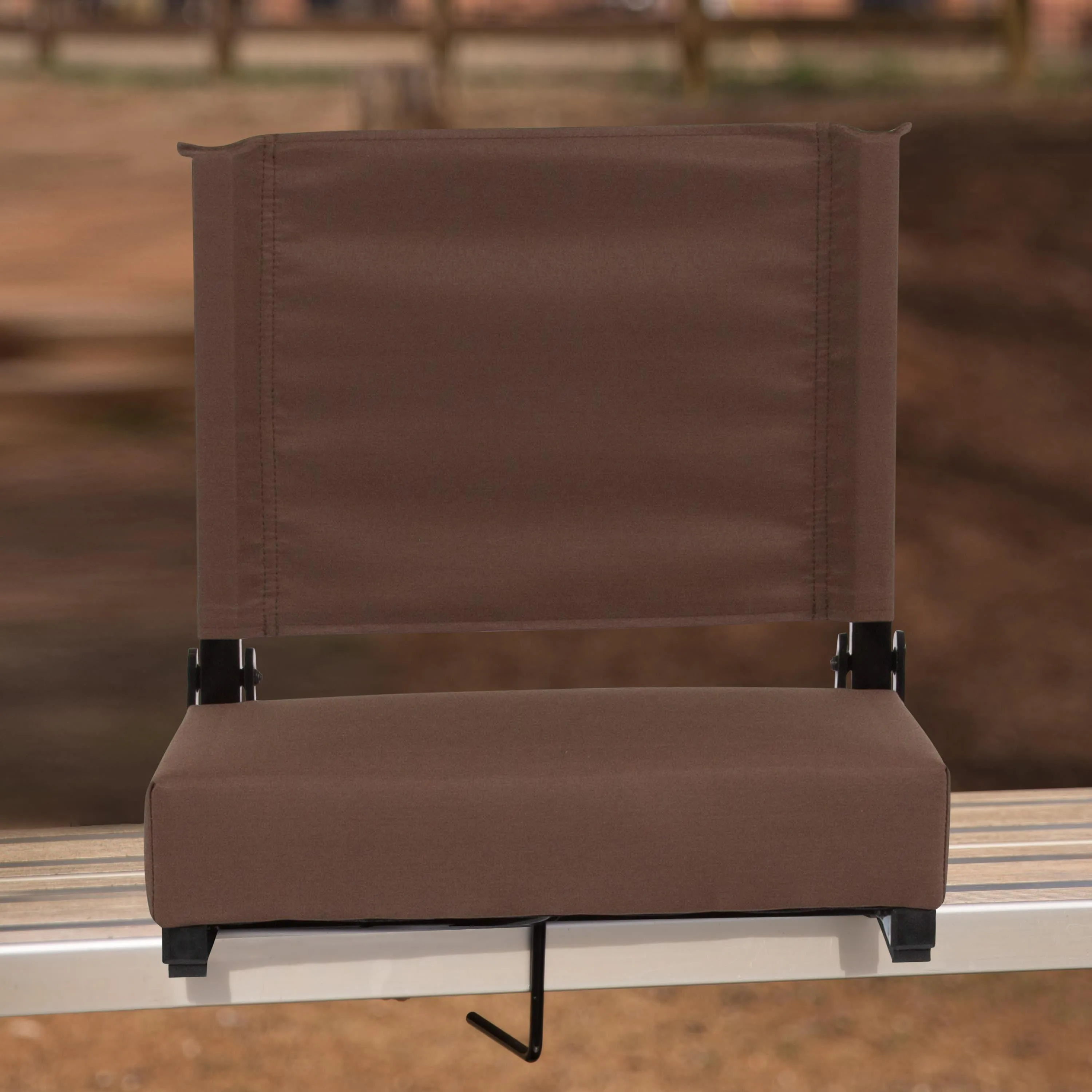 Grandstand Comfort Seats by Flash - 500 lb. Rated Lightweight Stadium Chair with Handle & Ultra-Padded Seat