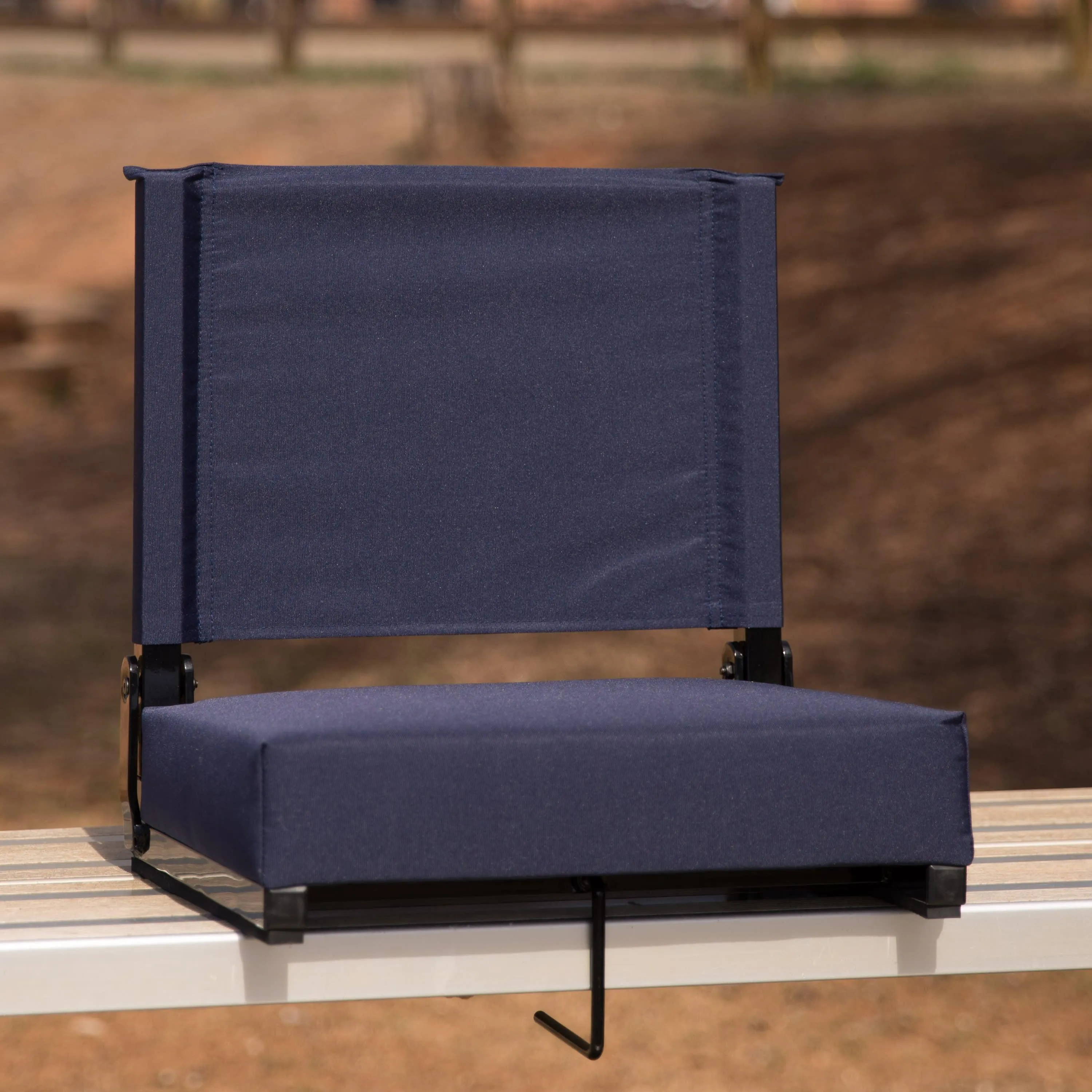 Grandstand Comfort Seats by Flash - 500 lb. Rated Lightweight Stadium Chair with Handle & Ultra-Padded Seat