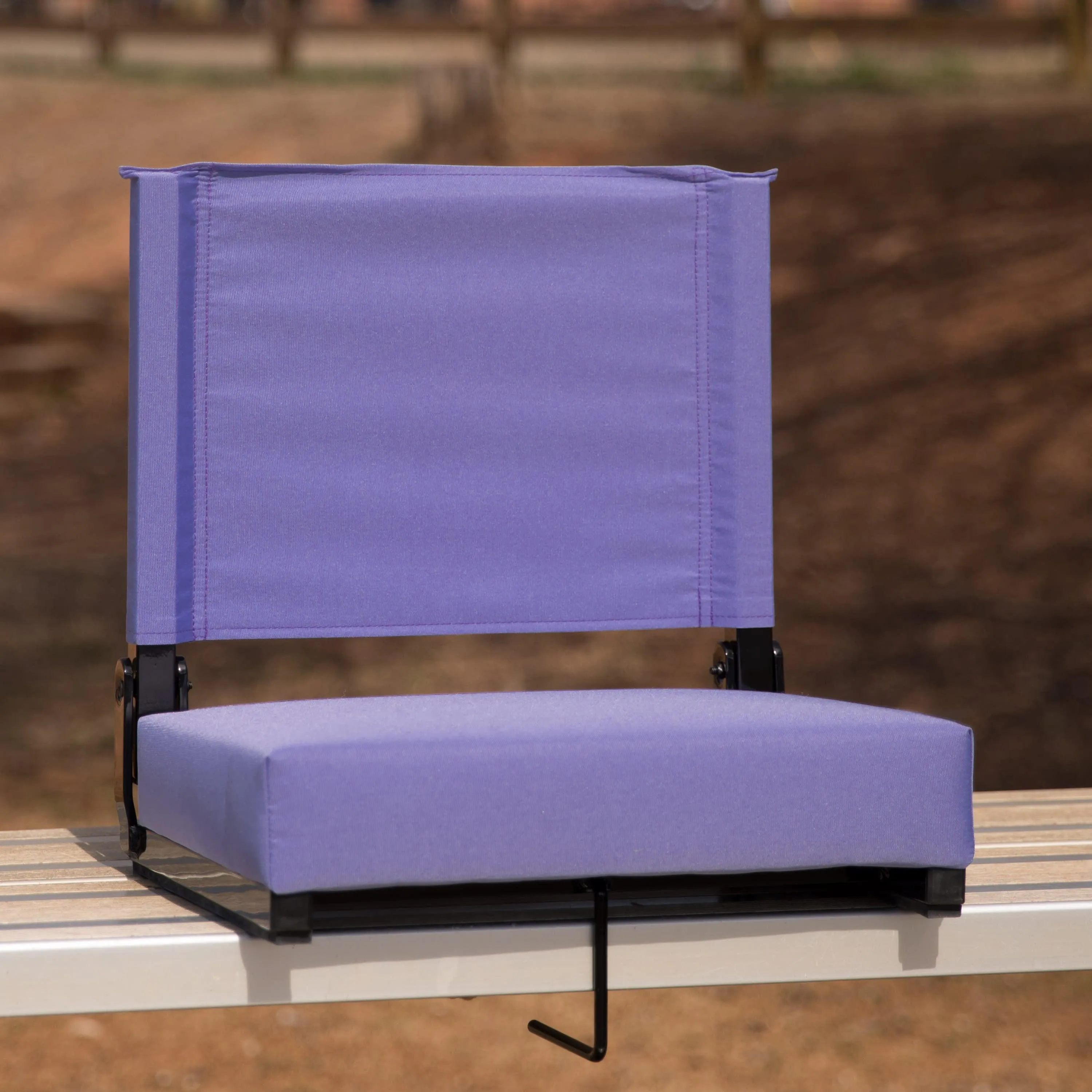 Grandstand Comfort Seats by Flash - 500 lb. Rated Lightweight Stadium Chair with Handle & Ultra-Padded Seat
