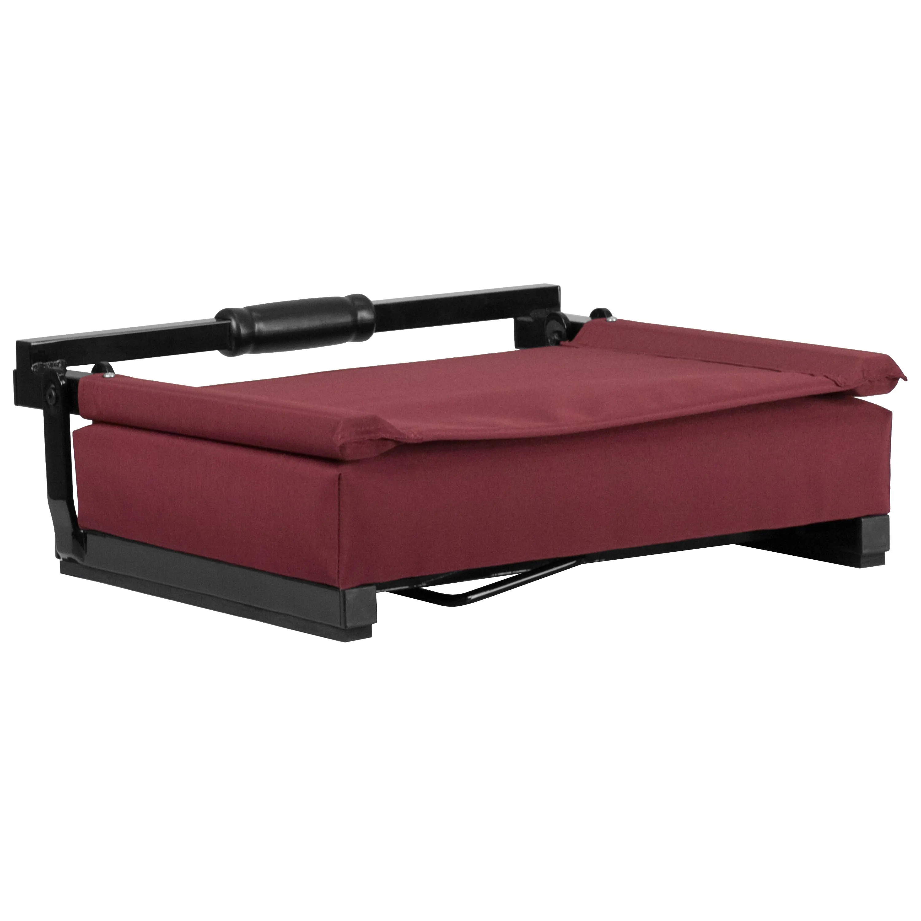 Grandstand Comfort Seats by Flash - 500 lb. Rated Lightweight Stadium Chair with Handle & Ultra-Padded Seat