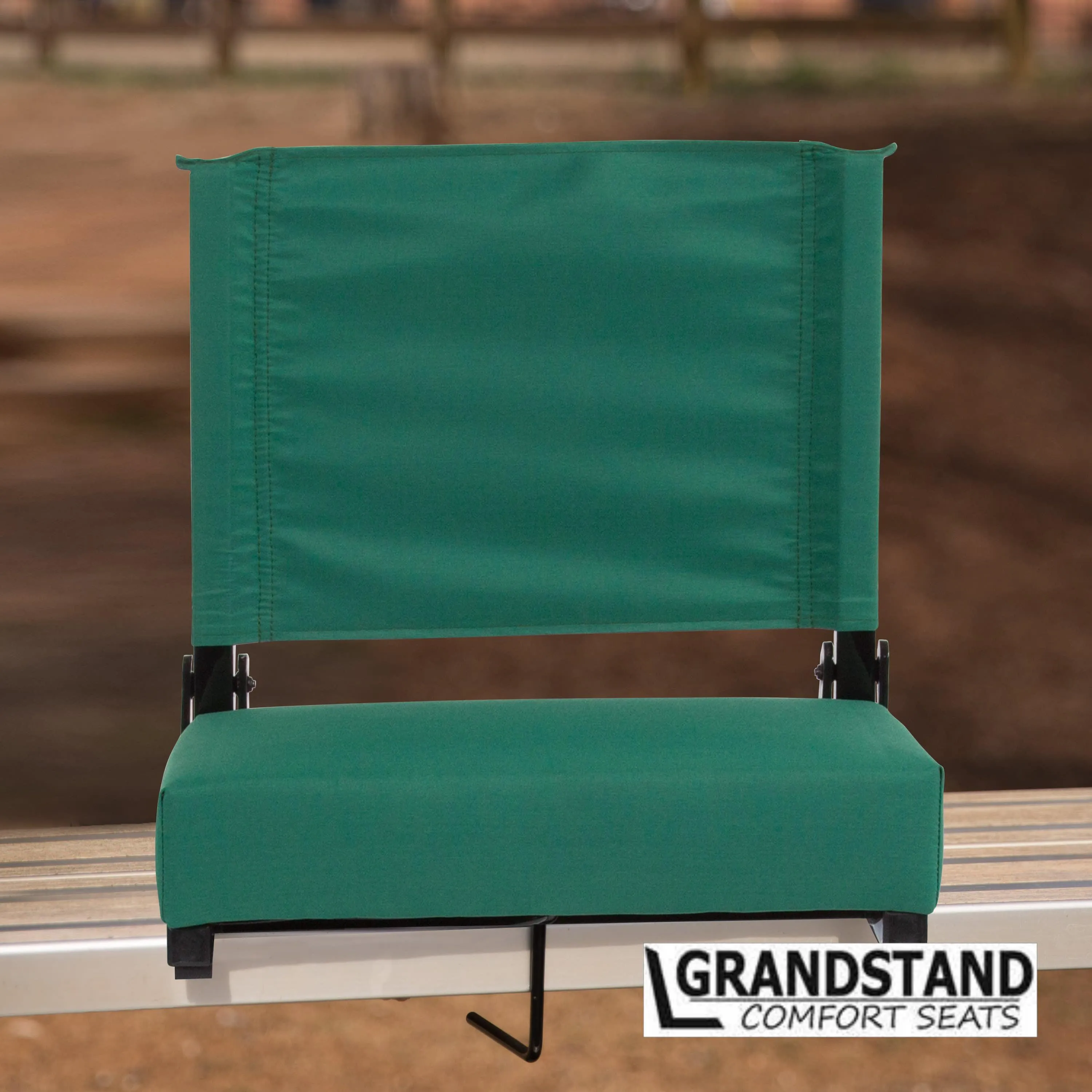 Grandstand Comfort Seats by Flash - 500 lb. Rated Lightweight Stadium Chair with Handle & Ultra-Padded Seat