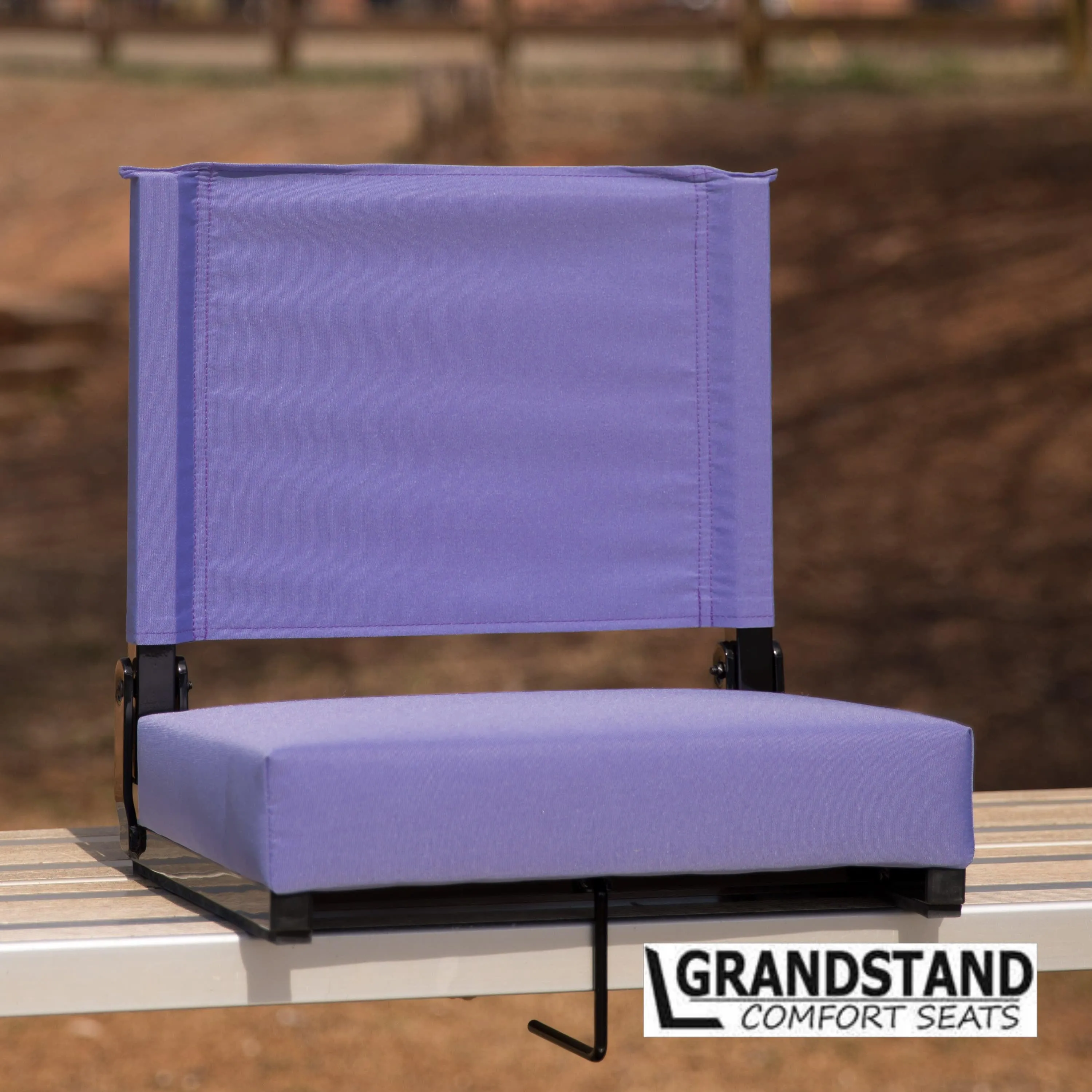 Grandstand Comfort Seats by Flash - 500 lb. Rated Lightweight Stadium Chair with Handle & Ultra-Padded Seat