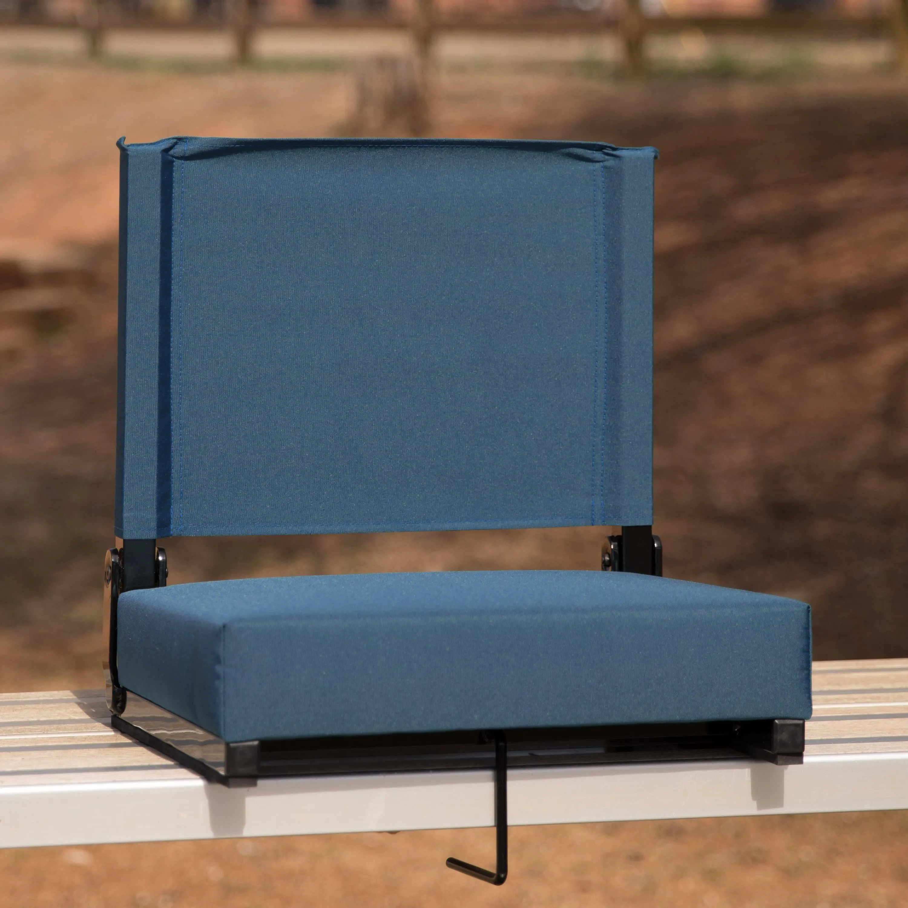 Grandstand Comfort Seats by Flash - 500 lb. Rated Lightweight Stadium Chair with Handle & Ultra-Padded Seat