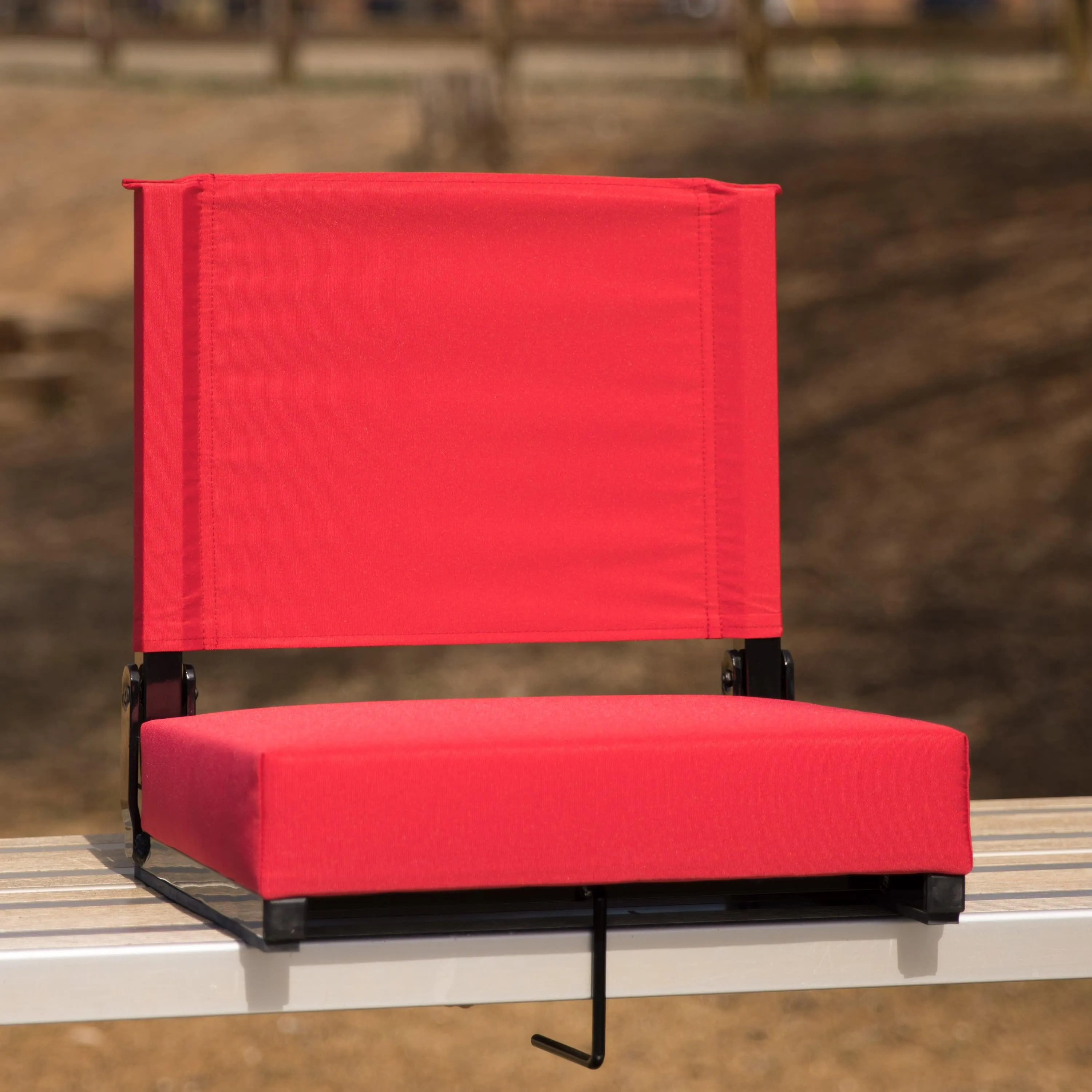 Grandstand Comfort Seats by Flash - 500 lb. Rated Lightweight Stadium Chair with Handle & Ultra-Padded Seat