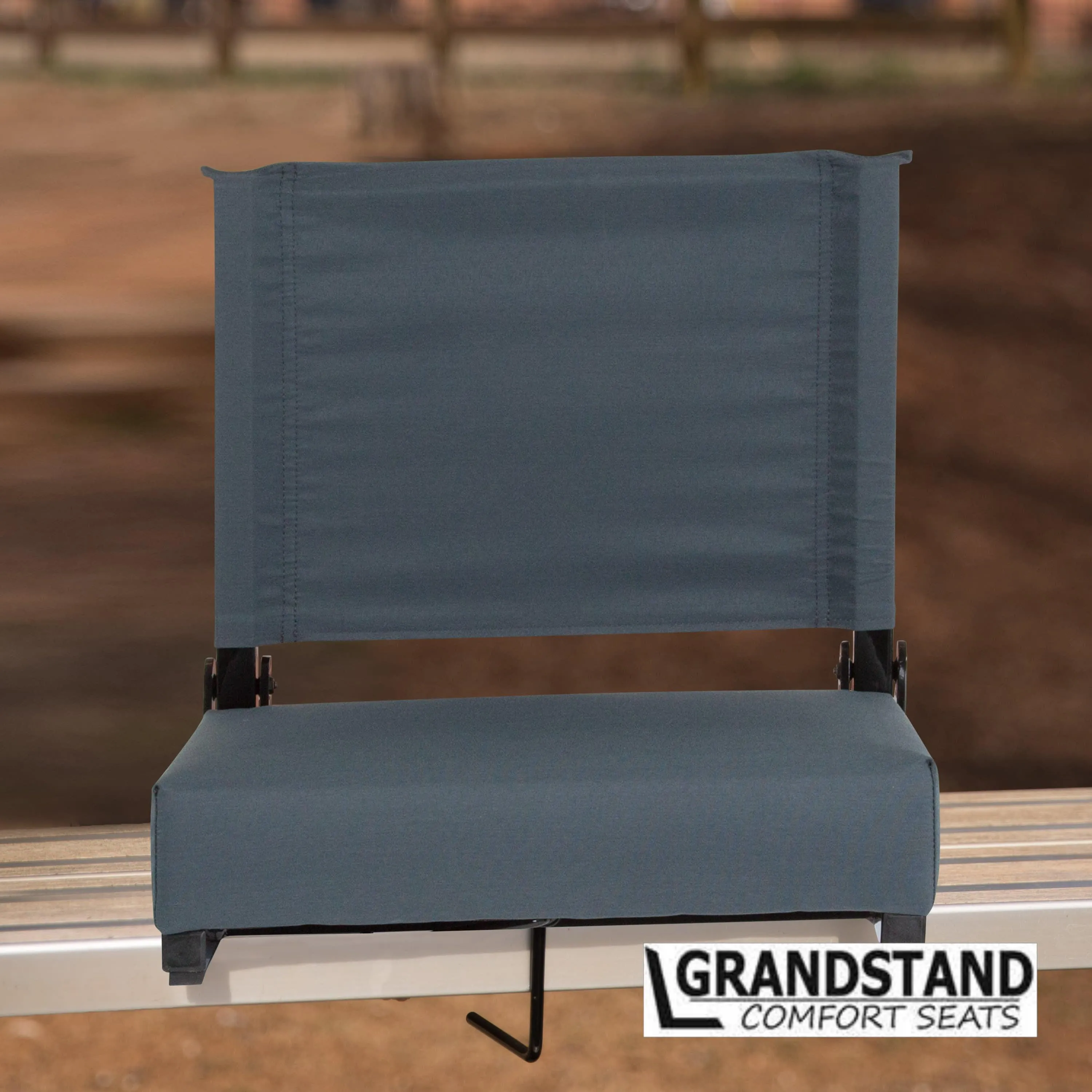Grandstand Comfort Seats by Flash - 500 lb. Rated Lightweight Stadium Chair with Handle & Ultra-Padded Seat
