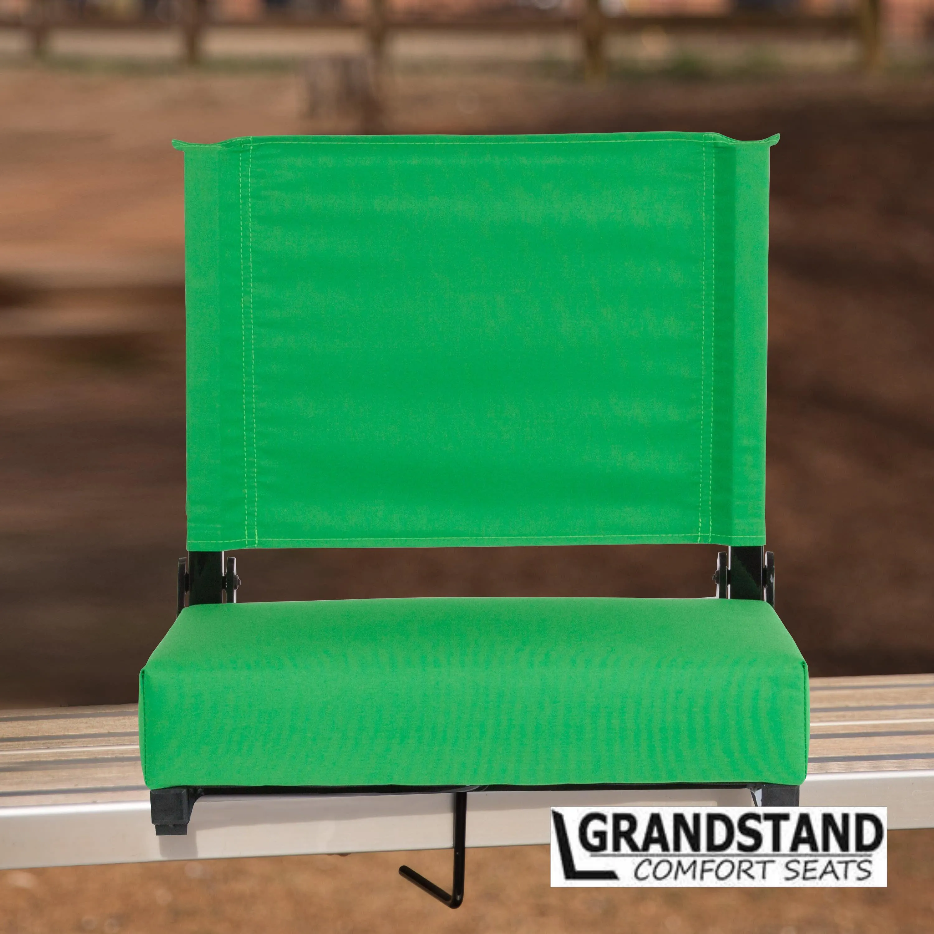 Grandstand Comfort Seats by Flash - 500 lb. Rated Lightweight Stadium Chair with Handle & Ultra-Padded Seat
