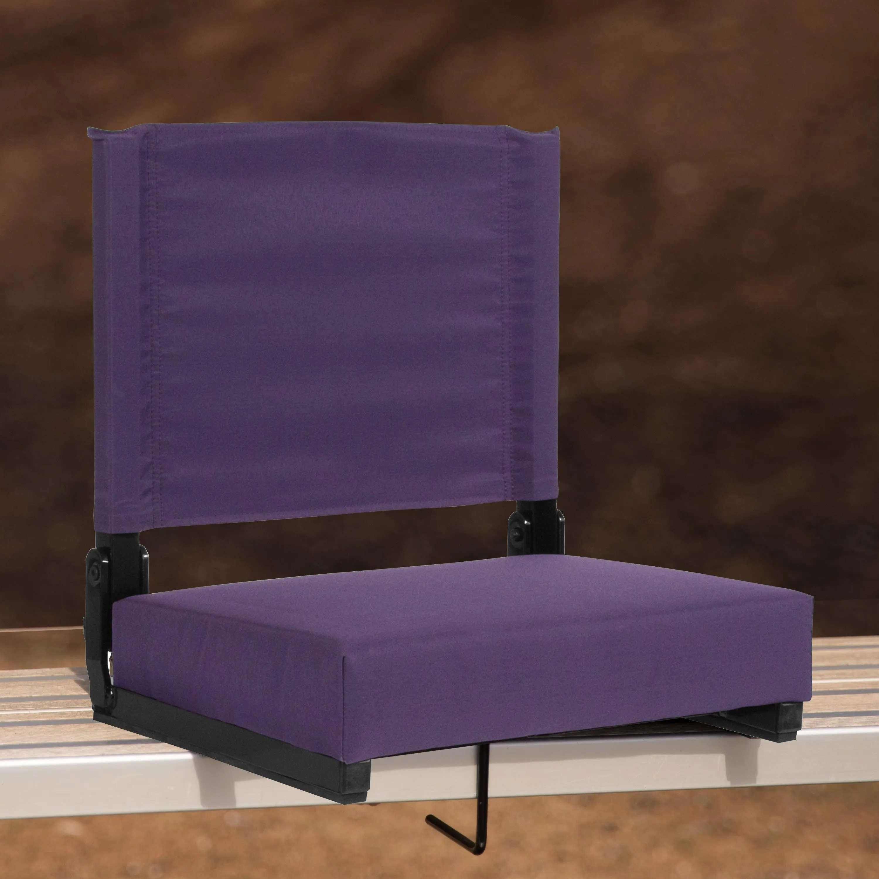 Grandstand Comfort Seats by Flash - 500 lb. Rated Lightweight Stadium Chair with Handle & Ultra-Padded Seat