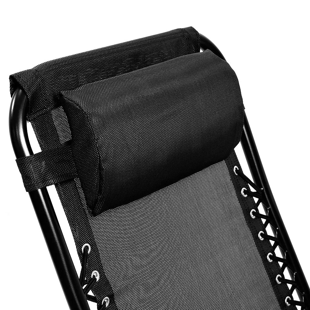 Gravity Folding Chair Sun Deck Black Camping Zero Beach Reclining Risk-free Lounge - Future-proof Wallaroo Outdoor