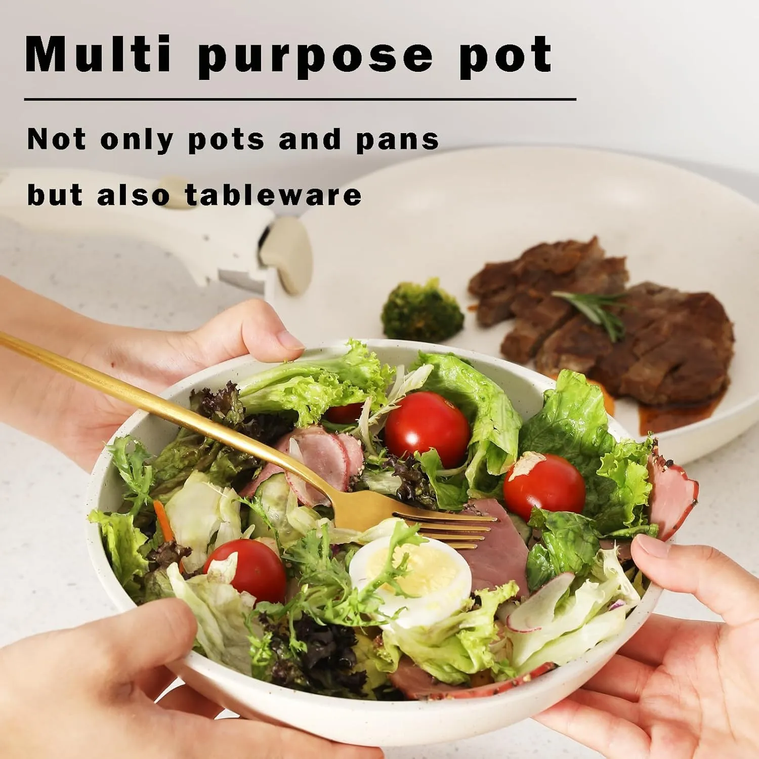 Green Non Stick Pot and Pan Sets with Removable Handle, Ceramic Cookware Set Detachable Handle, Induction Kitchen Camping Stackable Pots Pans, Dishwasher/Oven Safe, Avocado, PTFE/PFOA/PFOS Free