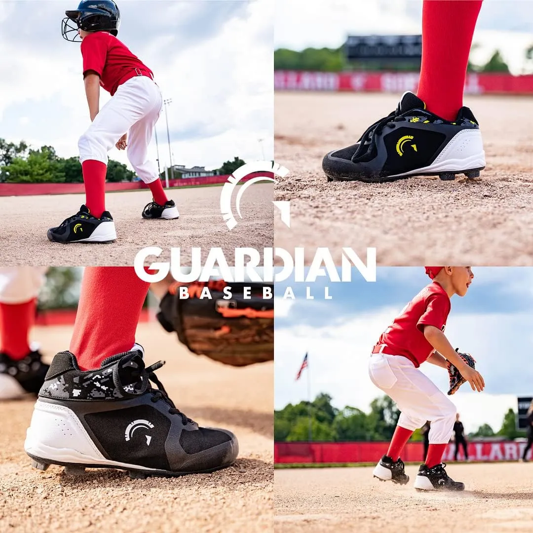 Guardian Baseball Cleats Youth Boys and Girls. High Top Youth Baseball Cleats. Boys Baseball Cleats and Girls Softball Cleats