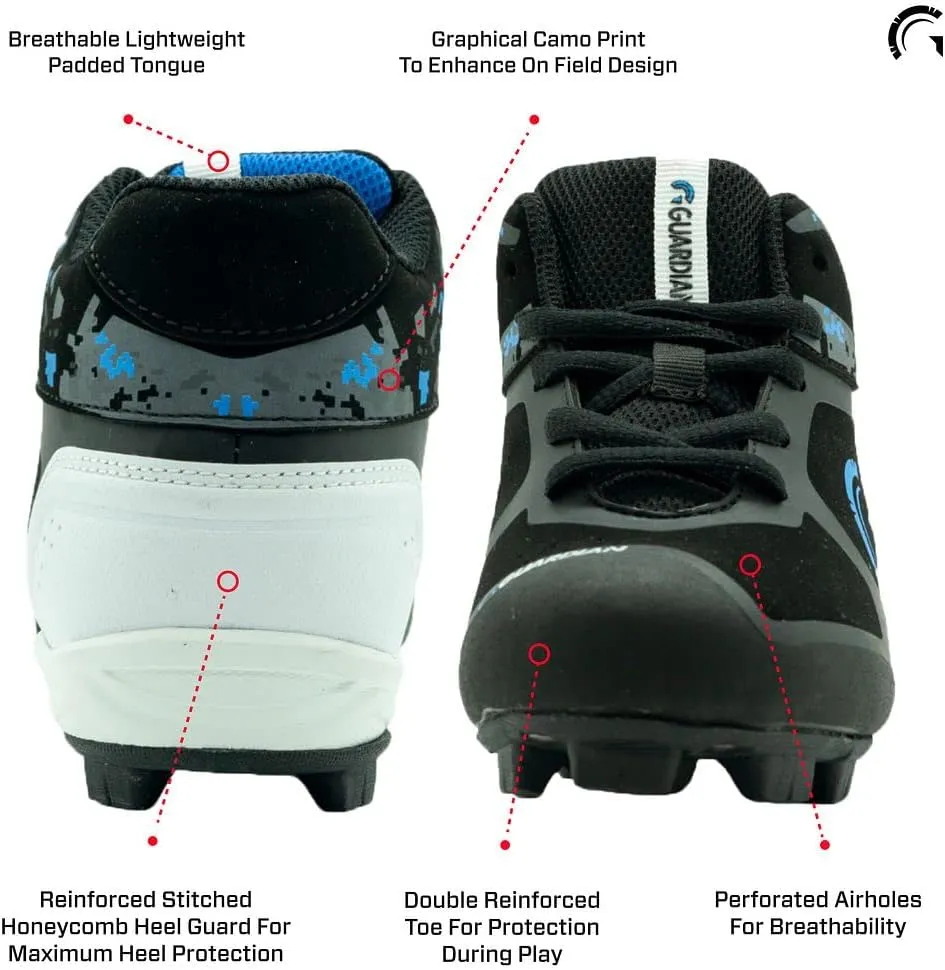 Guardian Baseball Cleats Youth Boys and Girls. High Top Youth Baseball Cleats. Boys Baseball Cleats and Girls Softball Cleats