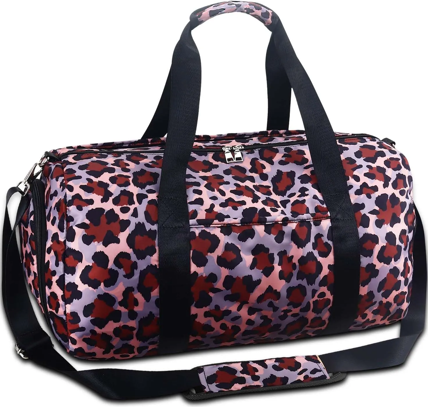 Gym Bag for Women, Small Sport Duffel Bag for Yoga Swim Dance, Gyms and Weekend Getaway,Gymbag Waterproof Dufflebag with Shoe and Wet Clothes Compartments,Carryon Overnight