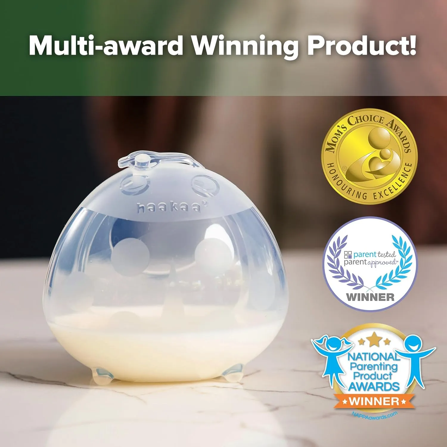 haakaa Breast Shells Nursing Cup Silicone Breast Milk Collector Milk Savers for Breastfeeding Nipple Shells Protect Sore Nipples Extra-Soft and Reusable - 2.5oz, 1 pc