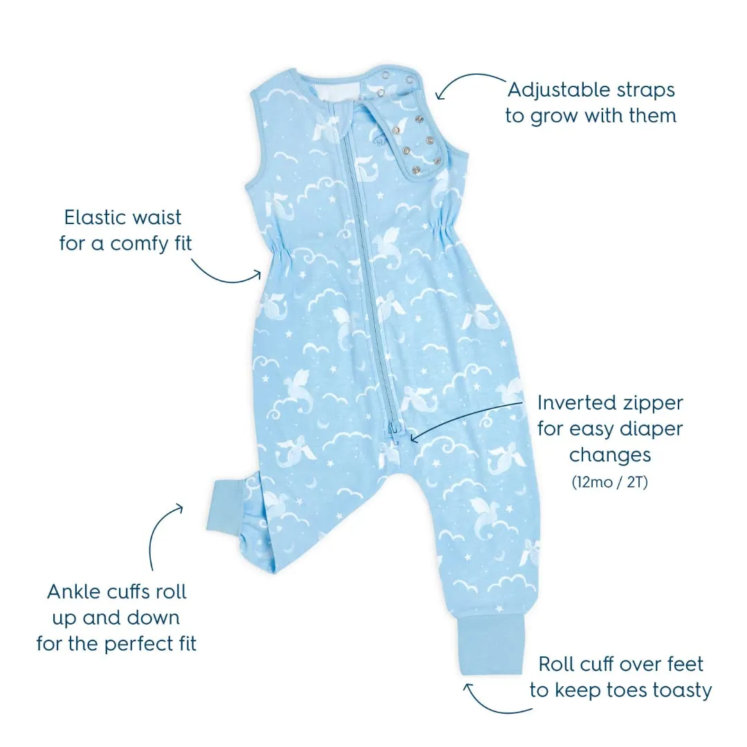 HALO Sleepsack Toddler Sleeping Bag, 100% Cotton Wearable Blanket, TOG 0.5, Dragons, 12-24M