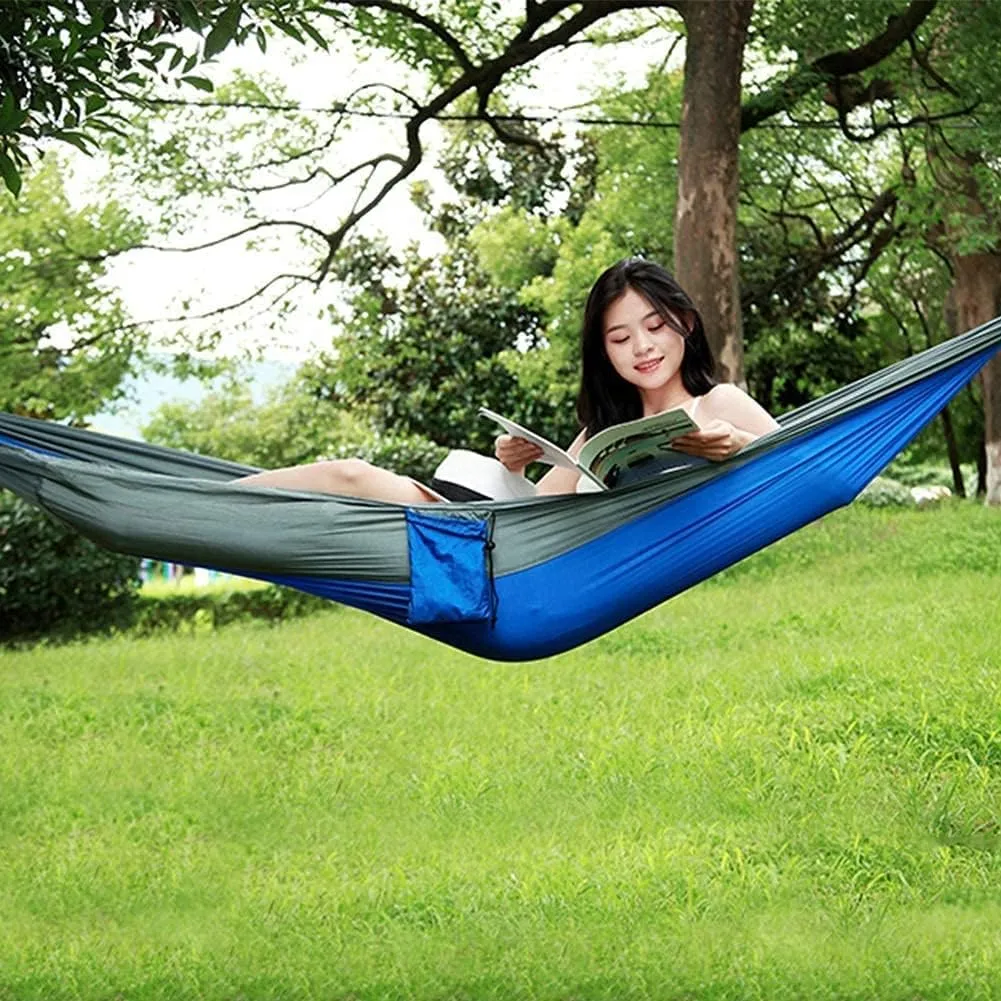 Hammock Camping Hammock Camping Hammock Portable Parachute Fabric Garden Outdoor Leisure Sleeping Swing Travel Hanging Bed Hammocks for Outside (Color : G)