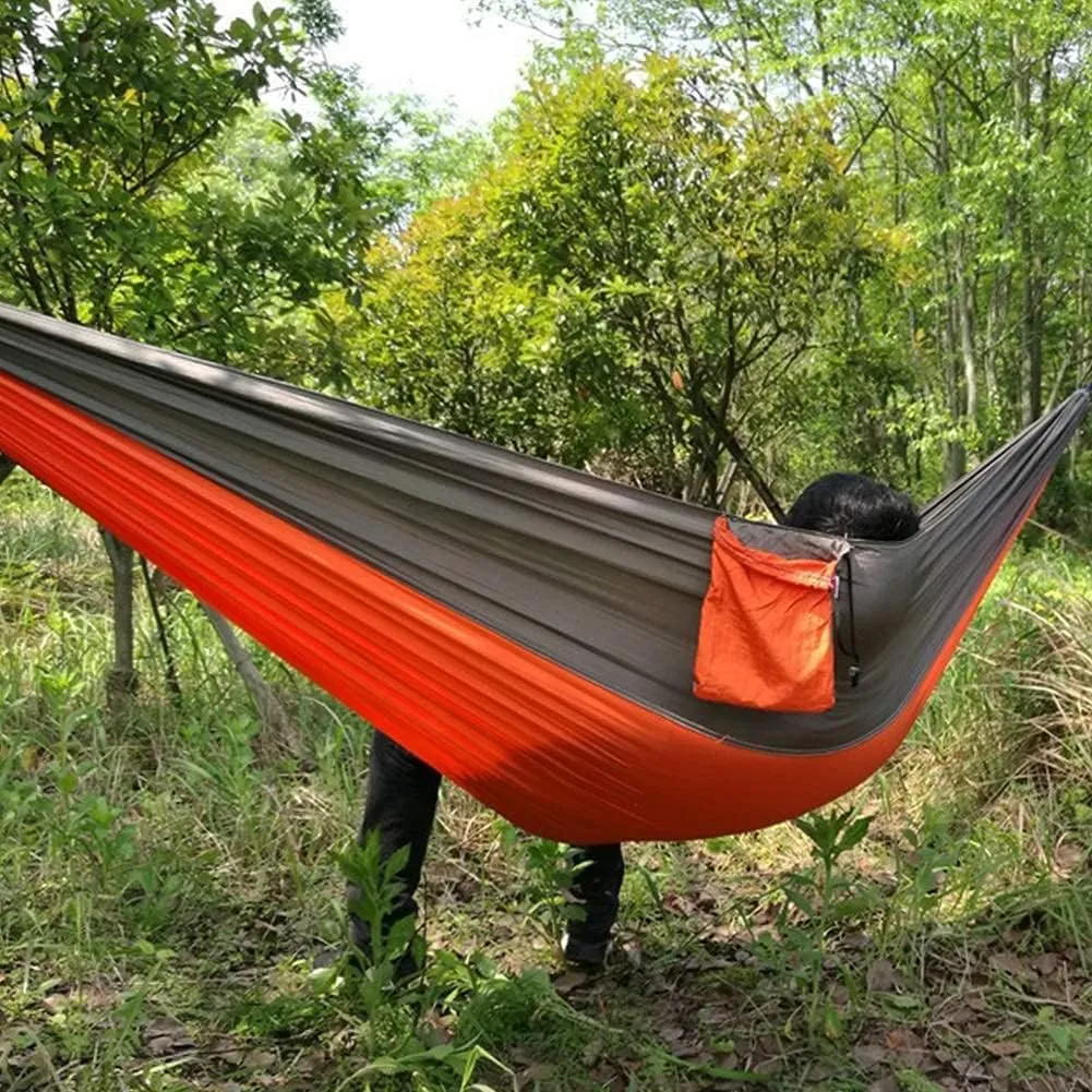 Hammock Camping Hammock Camping Hammock Portable Parachute Fabric Garden Outdoor Leisure Sleeping Swing Travel Hanging Bed Hammocks for Outside (Color : G)