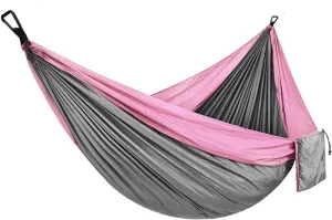 Hammock Camping Hammock Camping Hammock Portable Parachute Fabric Garden Outdoor Leisure Sleeping Swing Travel Hanging Bed Hammocks for Outside (Color : G)