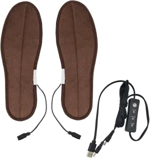 Heated Insoles - USB Electric Heated Foot Warmers - Electric Foot Warmer Insoles Warming Shoe Insoles For Camping - Skiing - Hunting - Outdoor Fishing - Foot Warmers For Feet - Electric Heating Insole