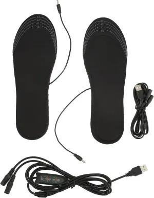 Heated Insoles, USB Rechargeable Heated Shoes Pad with Remote Control,Electric Heated Shoe Insoles Foot Warmers for Outdoor Hunting Camping Skiing(40‑46)