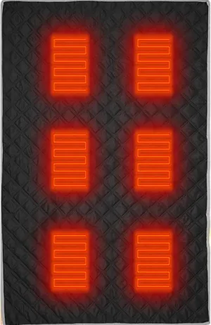 Heated Sleeping Bag Pad - Sleeping Bag Heating Pad, Multifunctional Sleeping Bag | Heating Blanket 6 Heated Zone Camping Mat Sleeping Bag Liner, 3 Gear Electric Sleeping Bag Heater Soft for Car Sofa