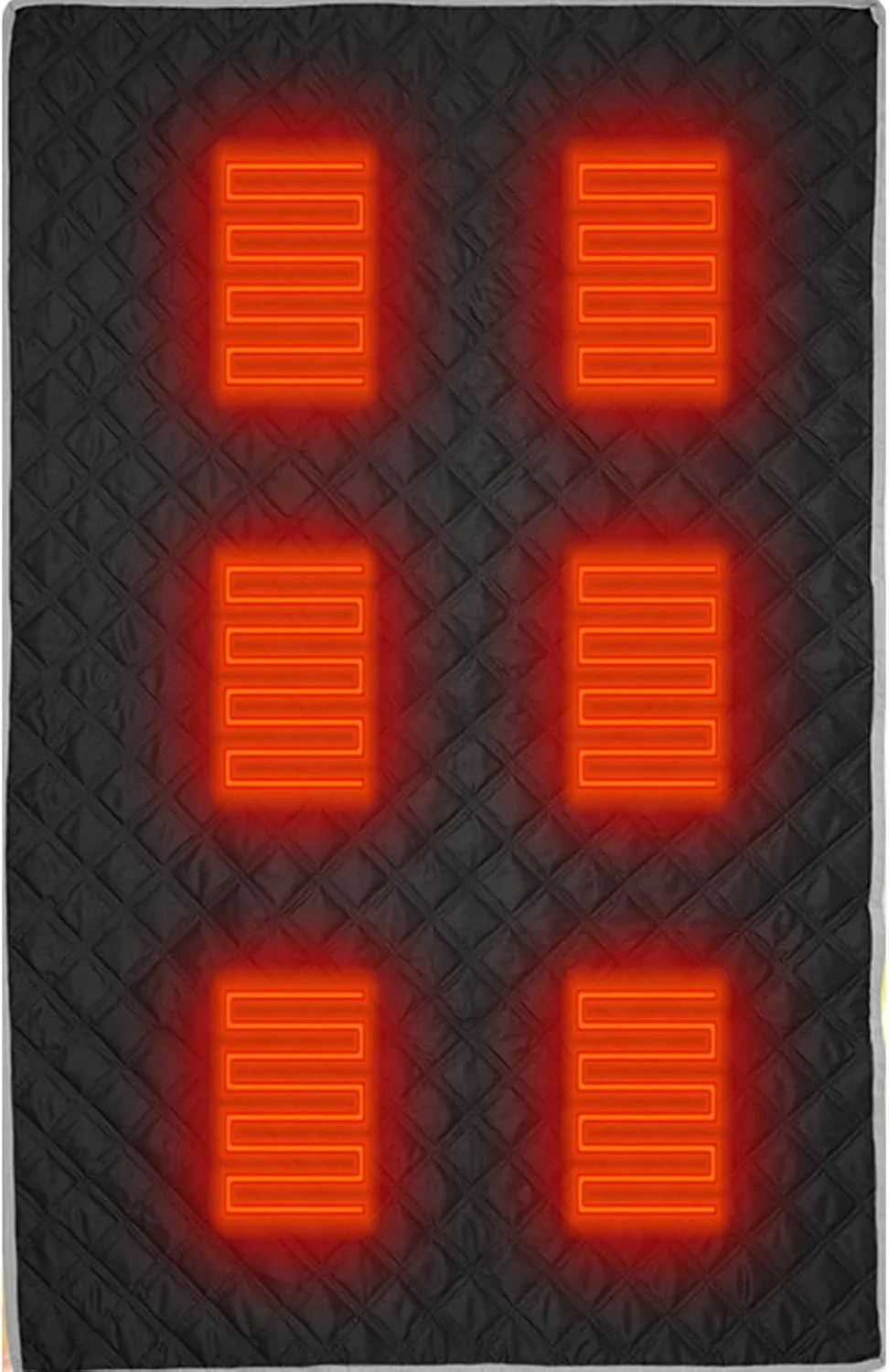 Heated Sleeping Bag Pad - Sleeping Bag Heating Pad, Multifunctional Sleeping Bag | Heating Blanket 6 Heated Zone Camping Mat Sleeping Bag Liner, 3 Gear Electric Sleeping Bag Heater Soft for Car Sofa