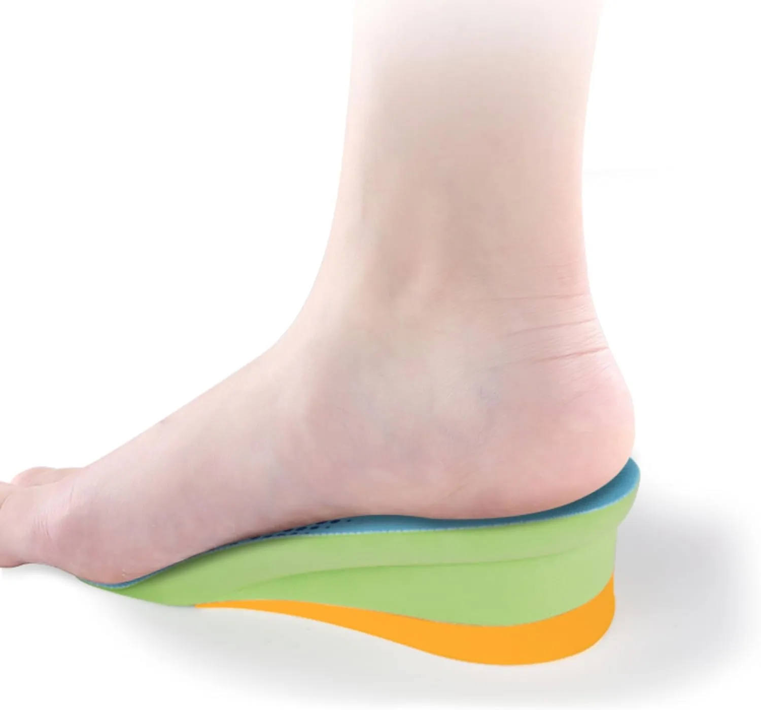 Height Increase Insoles, Cushioned 2 Layer Shoe Insole 4 Inch Height Lift Shoes Insert for Men and Women L (Men 8-10/Women 10.5-12.5)