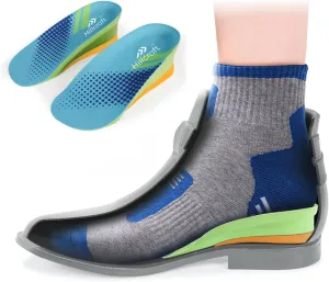 Height Increase Insoles, Cushioned 2 Layer Shoe Insole 4 Inch Height Lift Shoes Insert for Men and Women L (Men 8-10/Women 10.5-12.5)
