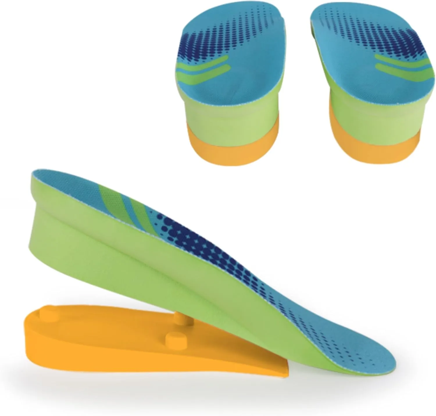 Height Increase Insoles, Cushioned 2 Layer Shoe Insole 4 Inch Height Lift Shoes Insert for Men and Women L (Men 8-10/Women 10.5-12.5)