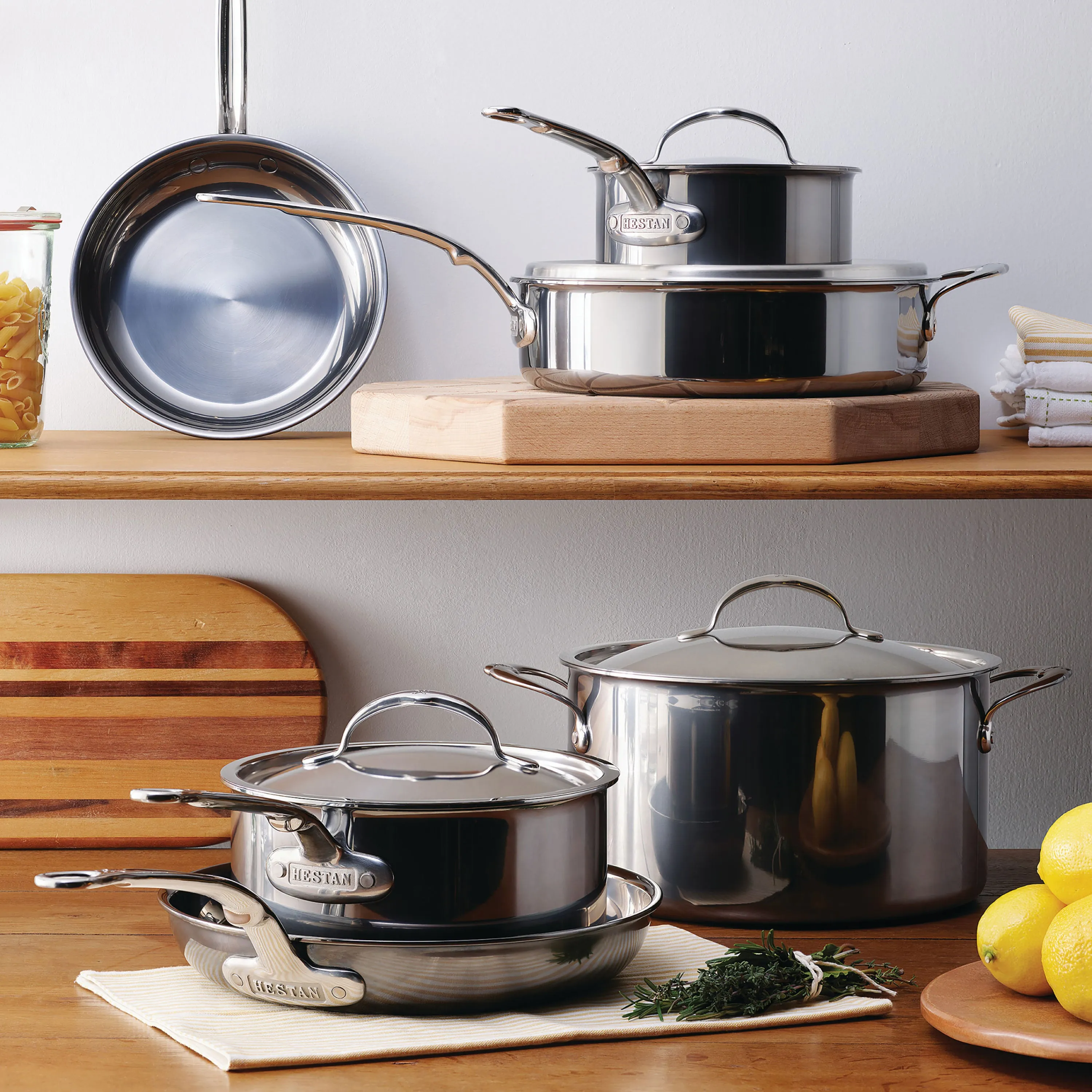 Hestan NanoBond 8-quart Titanium Stainless Steel Stock Pot