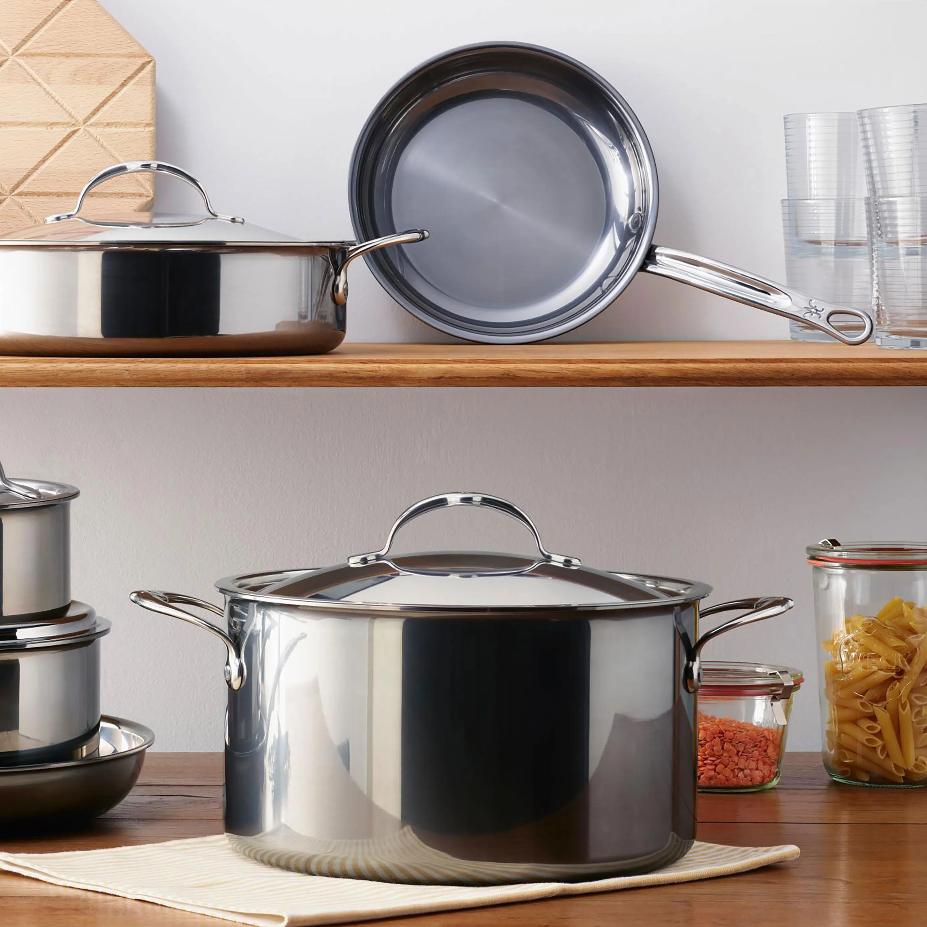 Hestan NanoBond 8-quart Titanium Stainless Steel Stock Pot